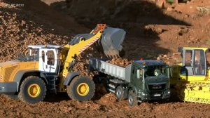 RC машинки Настоящая стройплощадка в миниатюре Погрузчик, Экскаватор и Самосвал! 🚜⚡