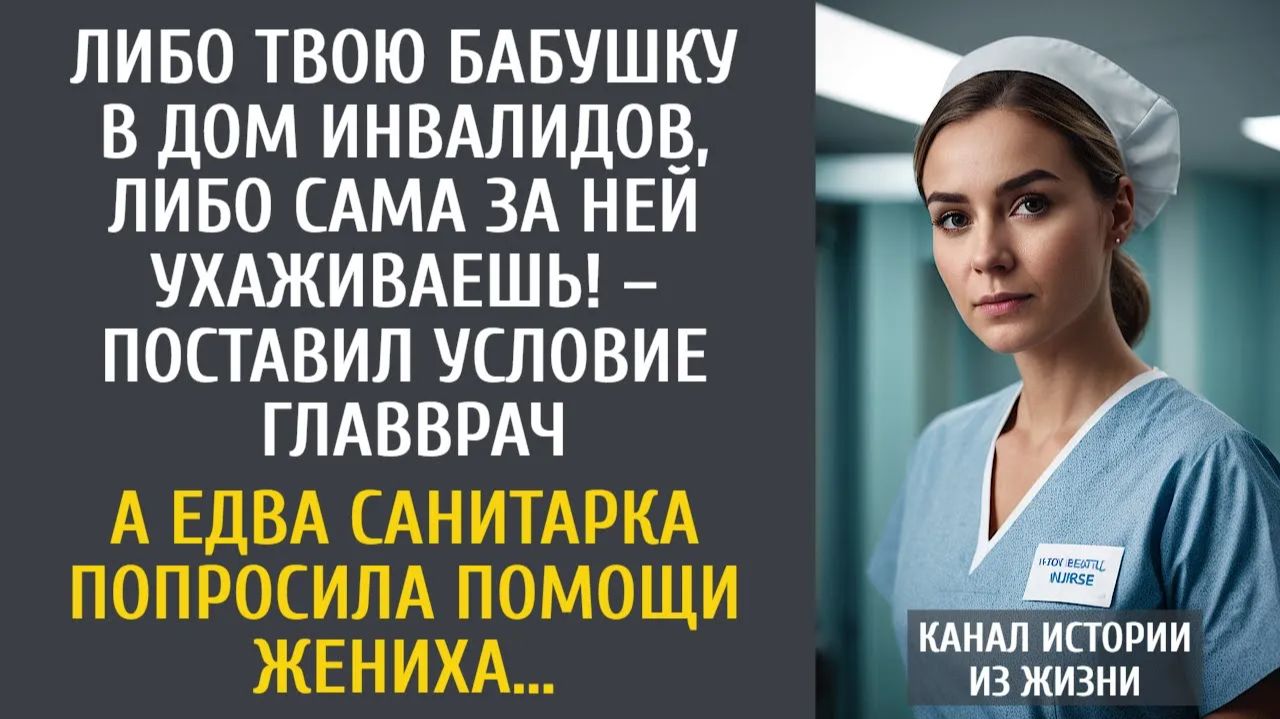 Истории из жизни Либо твою бабушку в дом инвалидов, либо сама за ней ухаживаешь! – заявил главврач… смотреть онлайн