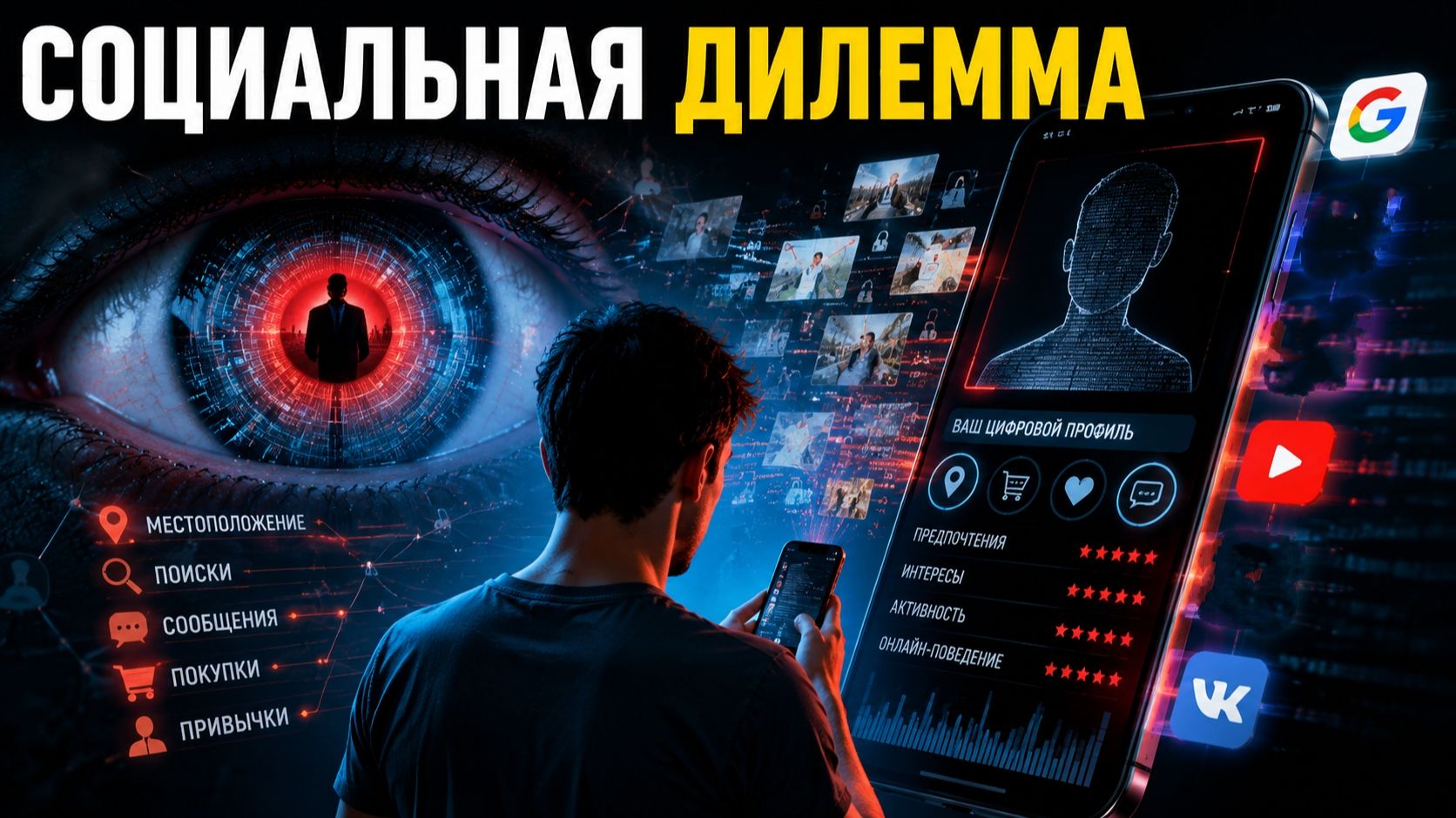 ⚠️ Как компании собирают всё о тебе: страшная правда из Социальной дилеммы смотреть онлайн