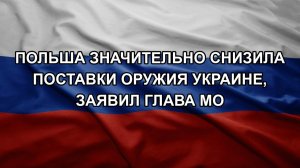 Польша значительно снизила поставки оружия Украине, заявил глава МО