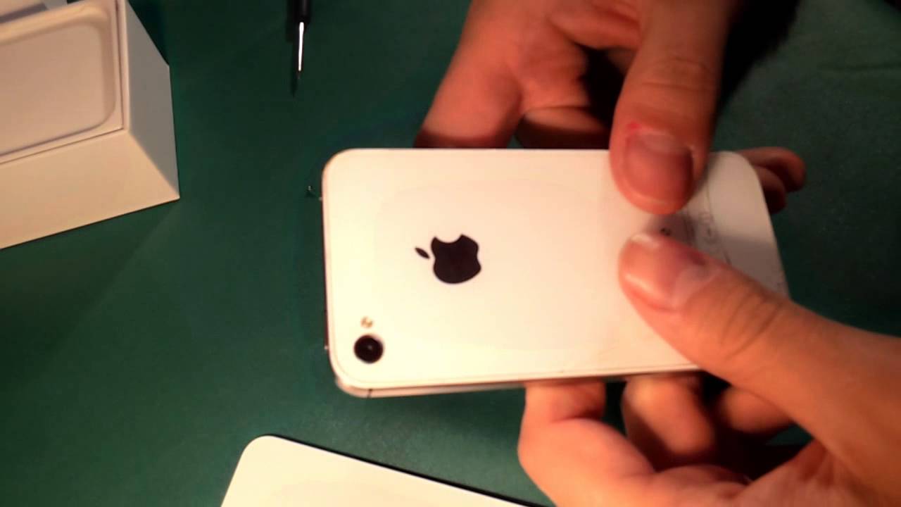 Замена задней крышки на iPhone 4s смотреть онлайн