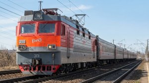 Поезда России в Иркутске весной - грузовые, пассажирские и электропоезда РЖД