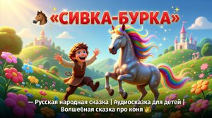 🐴✨ «СИВКА-БУРКА» — Русская народная сказка | Аудиосказка для детей | Волшебная сказка про коня 👑