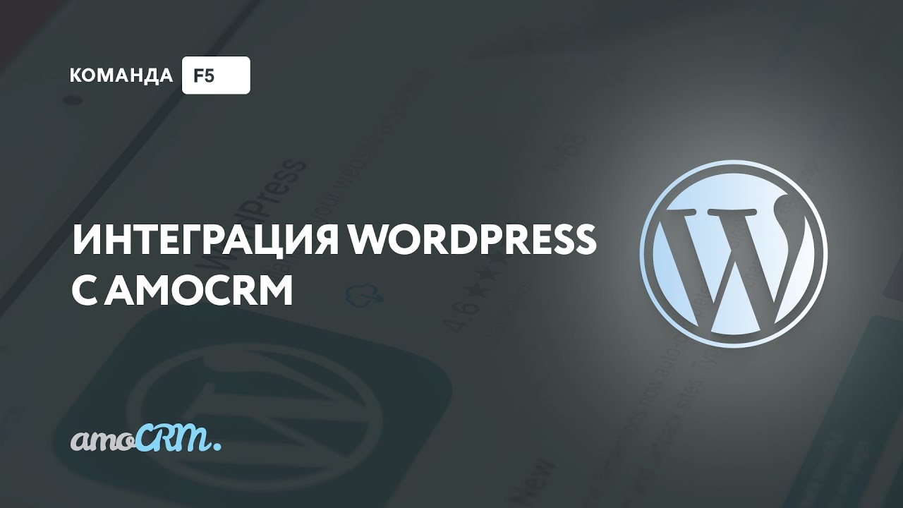 Интеграция Wordpress с amoCRM инструкция смотреть онлайн