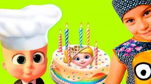 СМЕШНОЕ ВИДЕО ДЛЯ ДЕТЕЙ Новый игровой мультик ГОТОВИМ ТОРТ детская игра Coco Play
