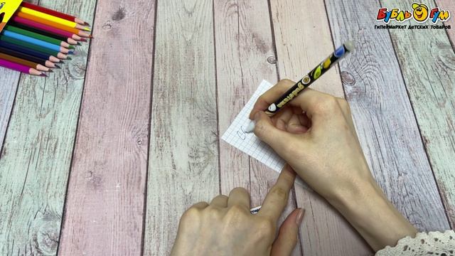 Ручка гелевая пиши-стирай Centrum Gudetama синяя  - видео