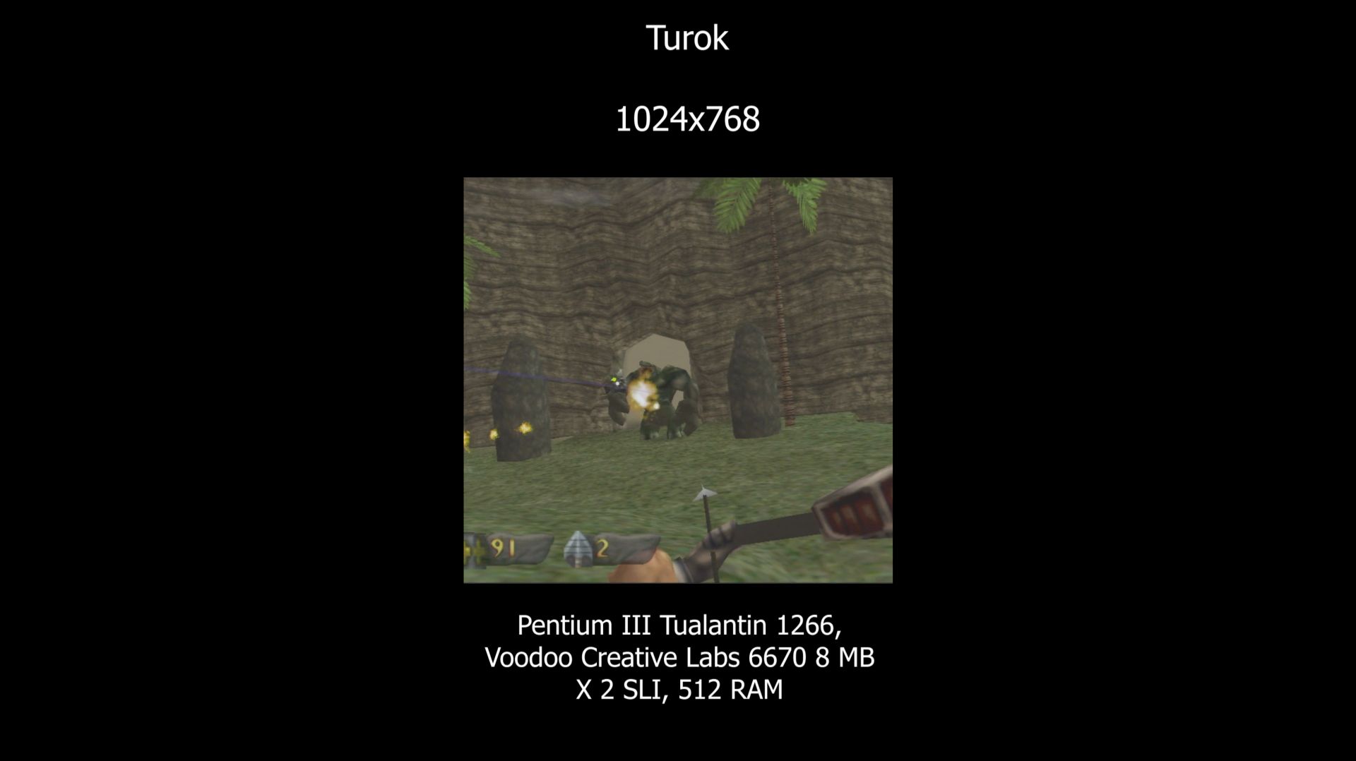 Turok 1 (1997) Voodoo2 SLI retro pc gameplay