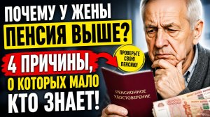 Почему у жены пенсия выше?