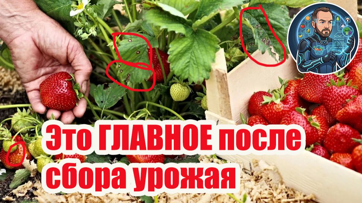 🍓 Летняя чистка клубники: выжигаем все болезни и вредителей! 🔥 Генеральная уборка после урожая.