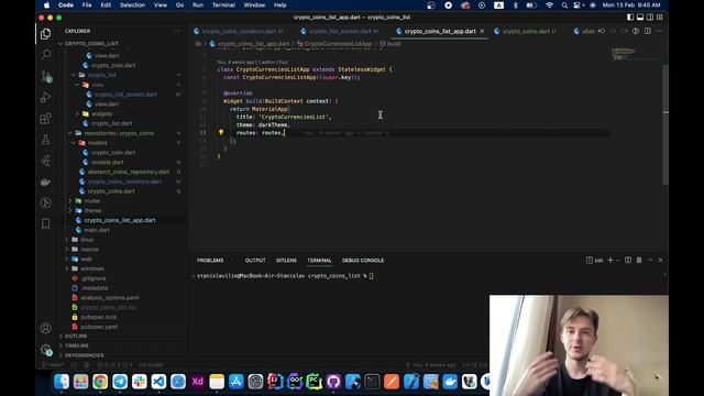 Flutter с нуля до профи | #8 - Интерфейсы, абстракция, инъекция зависимостей | Курс 2023 смотреть онлайн
