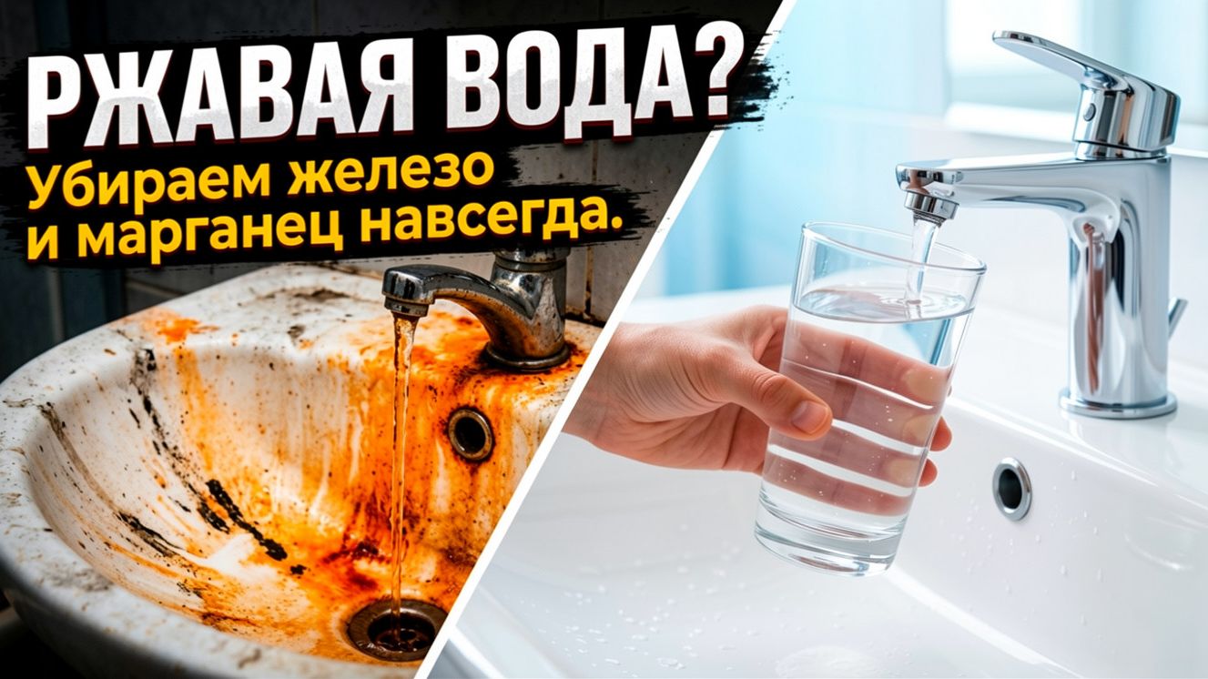 Железо и марганец в воде: как убрать рыжий налет и черные пятна навсегда?
