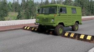 Автомобили против незаконченного «Лежачего полицейского» – BeamNG.Drive Король автомобилей