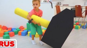 КТО ПОСТРОИТ САМЫЙ БОЛЬШОЙ ДОМ?! 🧱 Влад, Никита и Мама устроили БИТВУ КУБИКОВ!