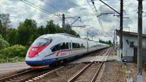ЭВС2-01 «Сапсан» сообщением Москва - Санкт-Петербург, следует через станцию Колпино