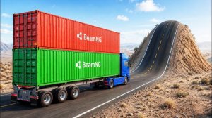 Машины против большой выпуклости - Авто аварии и ДТП с машинами BeamNG