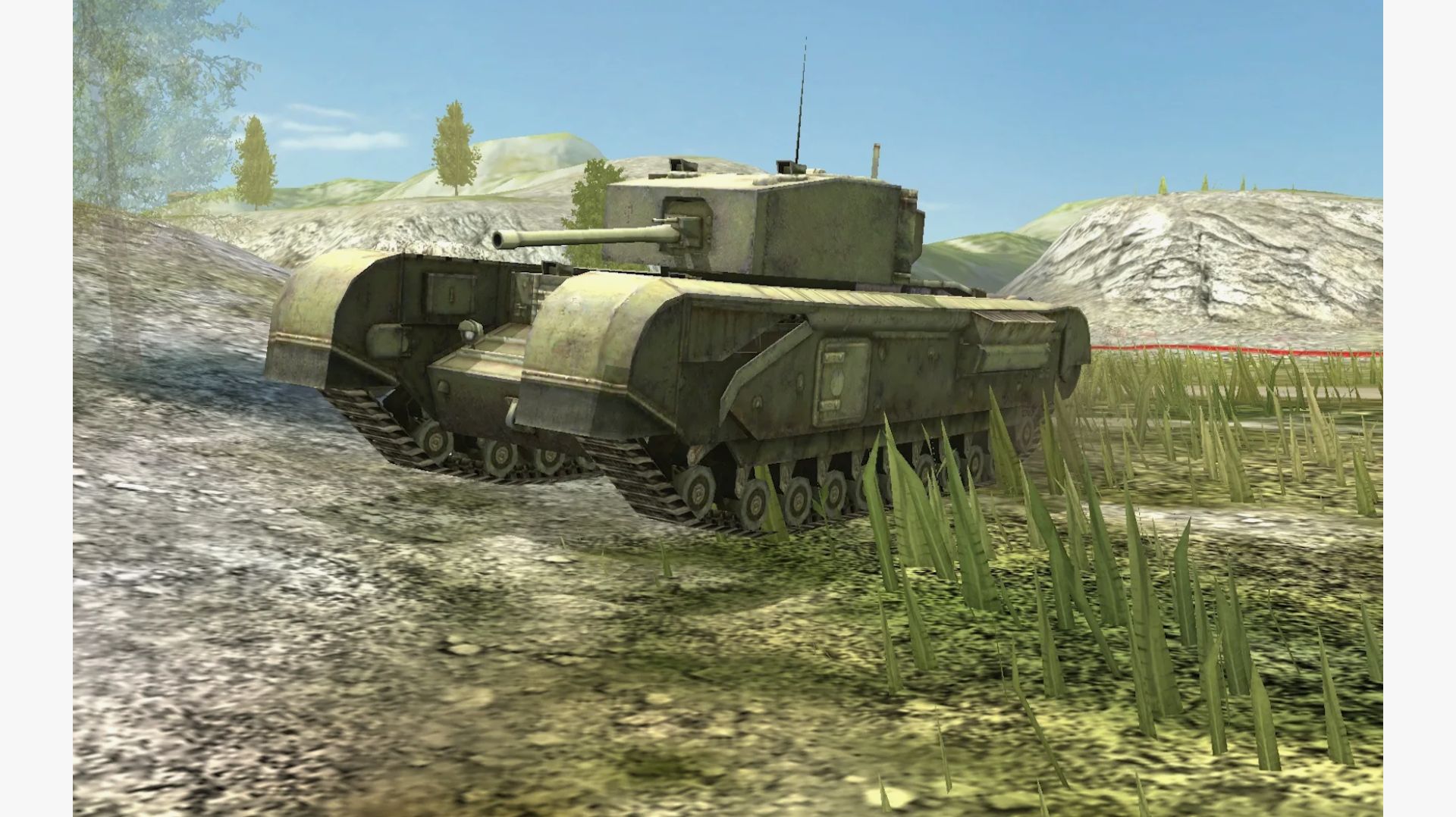 КАЧАЮ ТАНК CHURCHILL 7 В TANKS BLITZ (ОСТАЛАСЬ ПУШКА) (3)