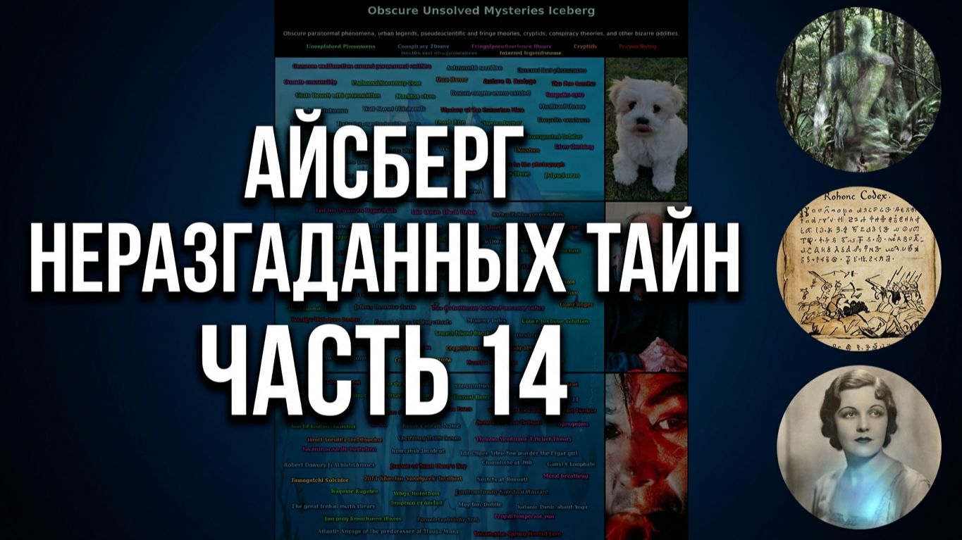 АЙСБЕРГ неразгаданных тайн Часть 14 | Палеоабдукции, Светящаяся женщина из Пирано, Кодекс Рохонци
