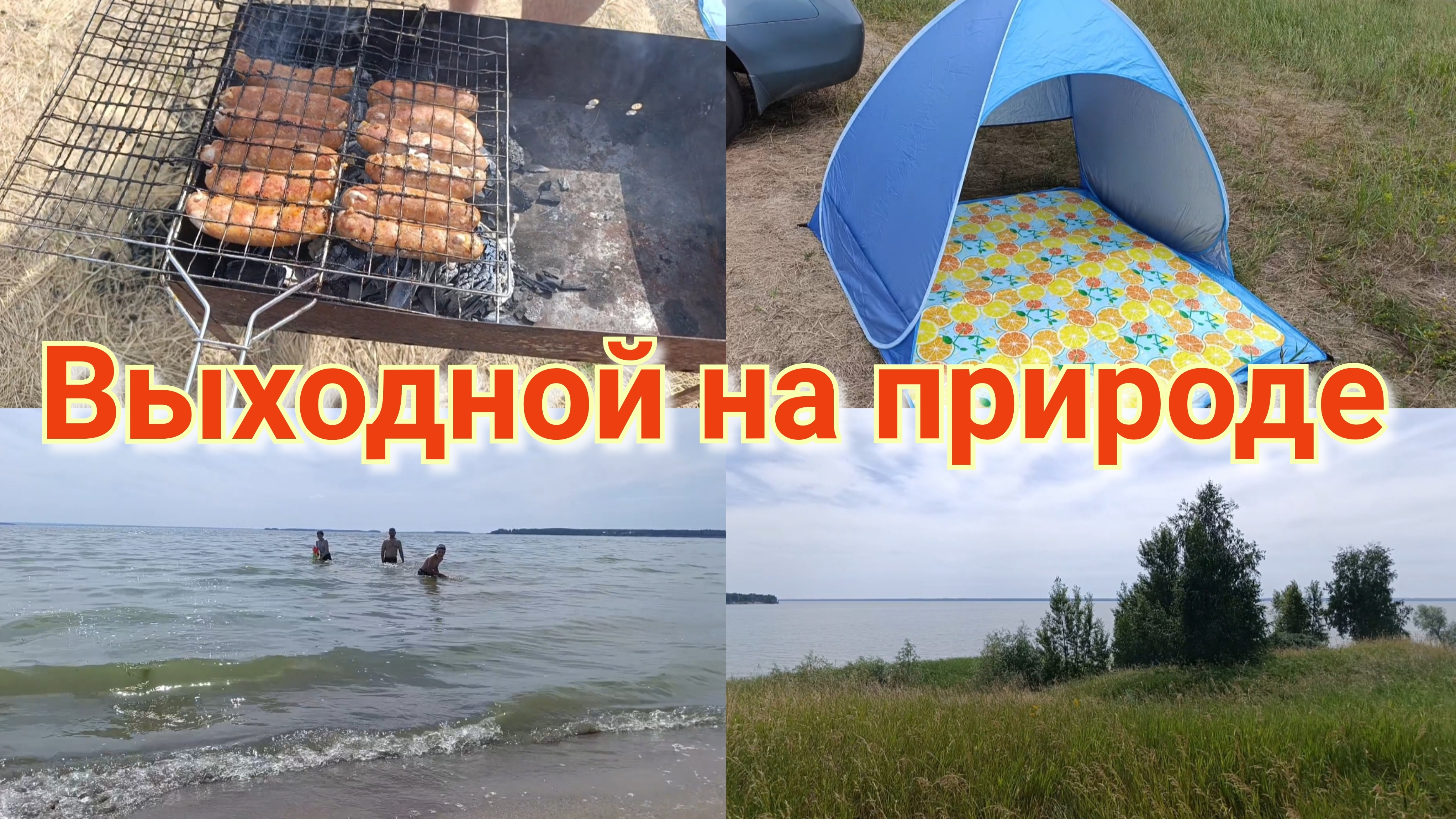 Природа 🏕️ р.Обь🏞️ Купаты на мангале 🫕 смотреть онлайн