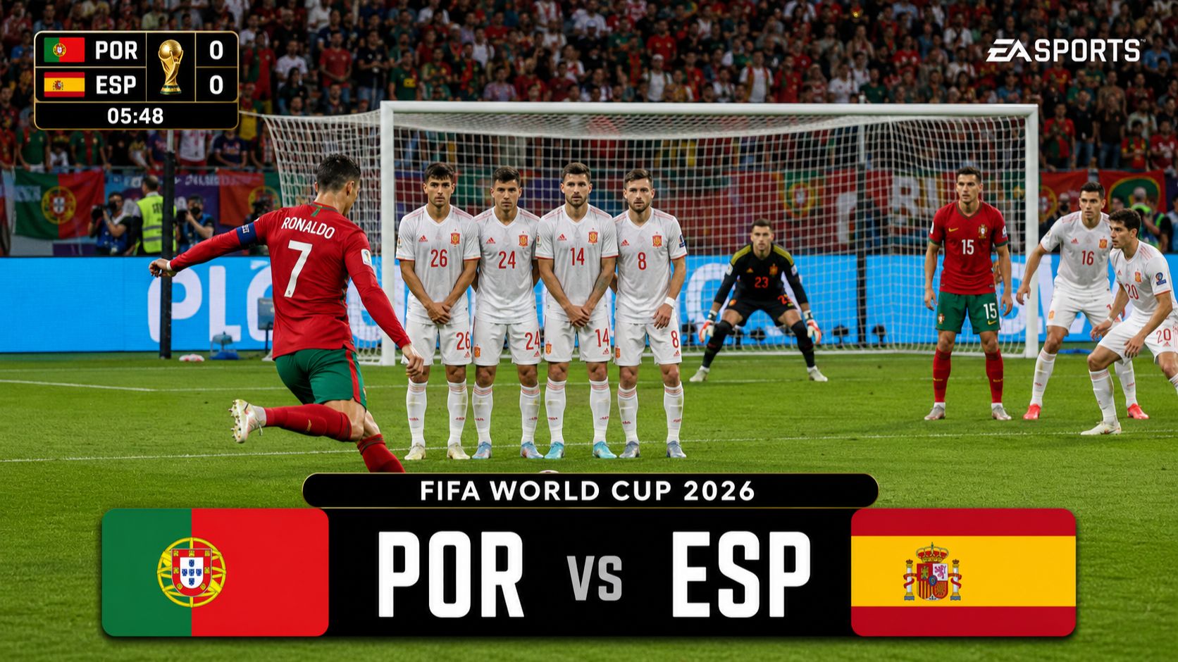 Португалия — Испания | FIFA World Cup 2026 | WC26 Football Match | FC26 Gameplay смотреть онлайн