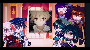 Genshin characters react to Aether[РУС/ENG]‼️ ПЕРЕАЗЛИВ/REUPLOADING‼️