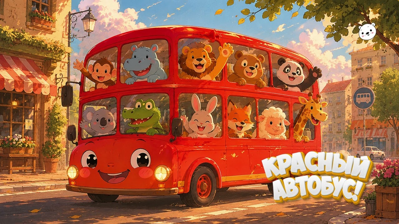 Красный автобус | Детские песни смотреть онлайн
