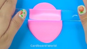 Вилла Dream Purple своими руками с радужной горкой и бассейном SLIME ❤️ Миниатюрный картонный д
