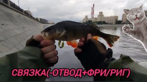 ОТВОДНОЙ ПОВОДОК+фри РИГ!Рыбалка на спиннинг микроджиг