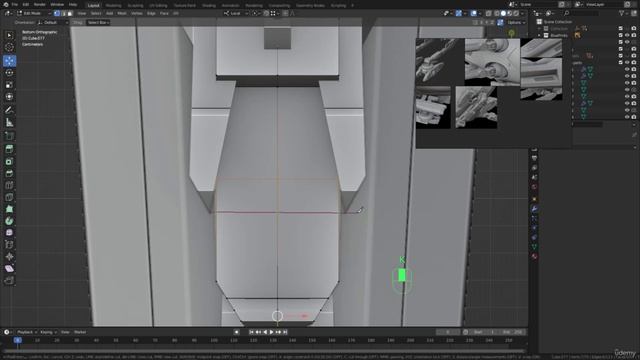 BLENDER Creating the Dune Ornithopter 49_Modeling section_Bottom parts part 13 смотреть онлайн