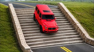 Машины против лестниц - Авто аварии и ДТП с машинами BeamNG