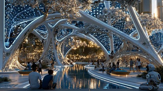Living in the Future ｜ A Walk Through the Cities of 2150 ｜ Melodic Trance Ambient ｜ смотреть онлайн