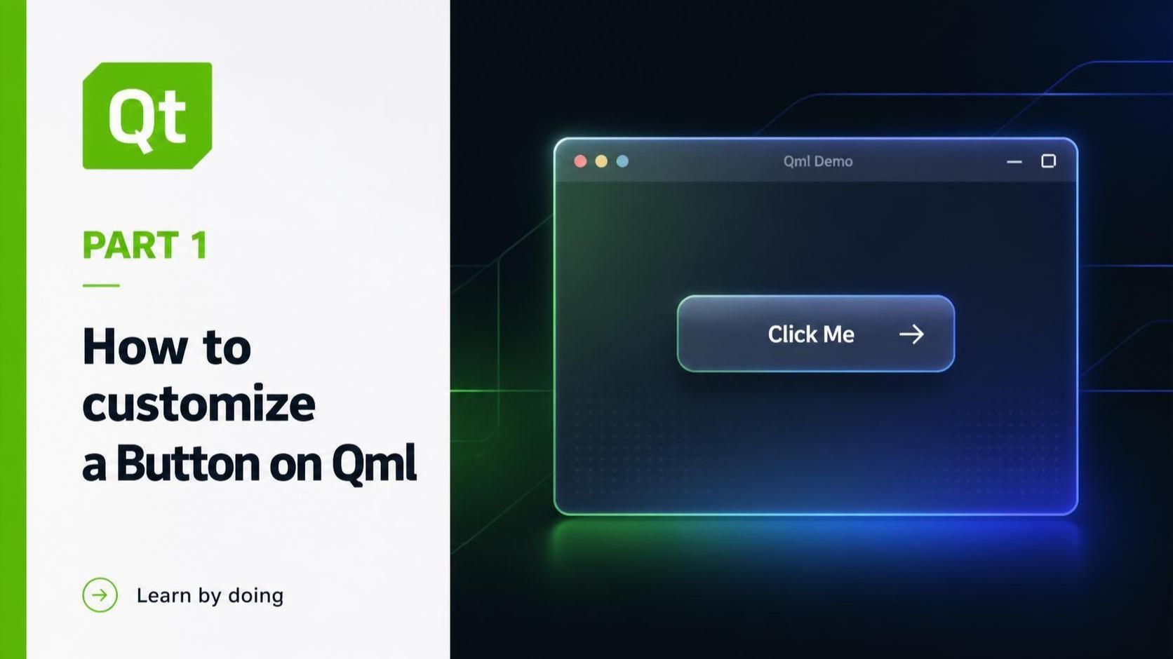 #qml | #qt - How to customize a Button on Qml | Glass Button | background | gradient | animation смотреть онлайн