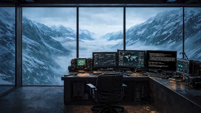 Winter Research Facility Ambience ｜ Sci Fi Background for Study смотреть онлайн