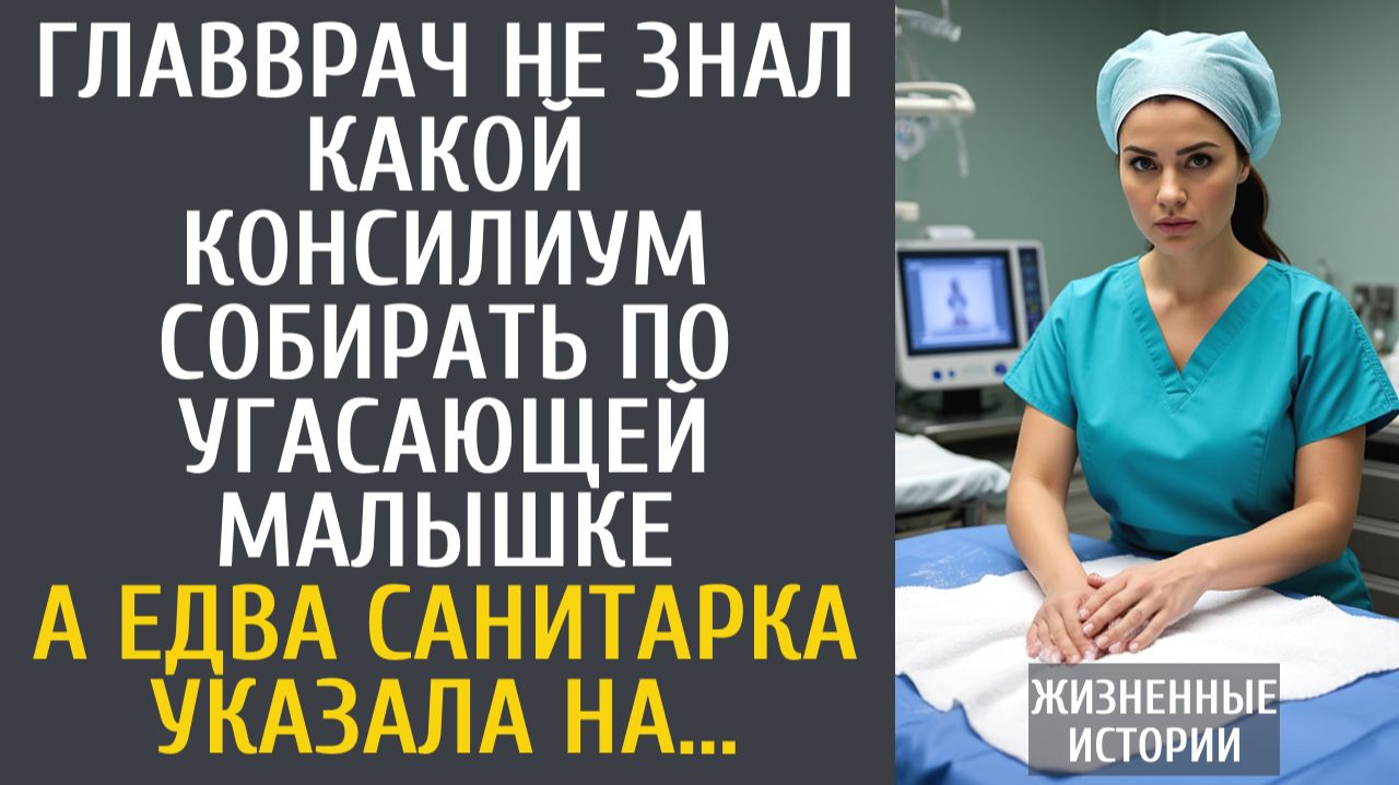 Истории из жизни Главврач не знал какой консилиум собирать по угасающей малышке… А едва санитарка… смотреть онлайн