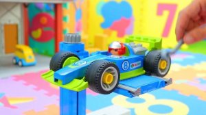 Гоночная Машинка меняем  колеса! 🏎️🔧 И много других машинок😍