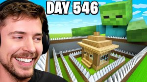 Мистер Бист. Продержись в Minecraft 1000 дней, чтобы выиграть $100,000. MrBeast На русском