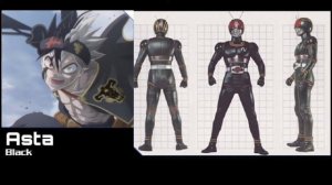 Black Clover crossover Kamen Rider Black X Kamen Rider Black RX