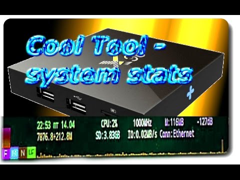 Верхняя шторка с статистикой,(Cool Tool - system stats),x96 Android TV Box смотреть онлайн