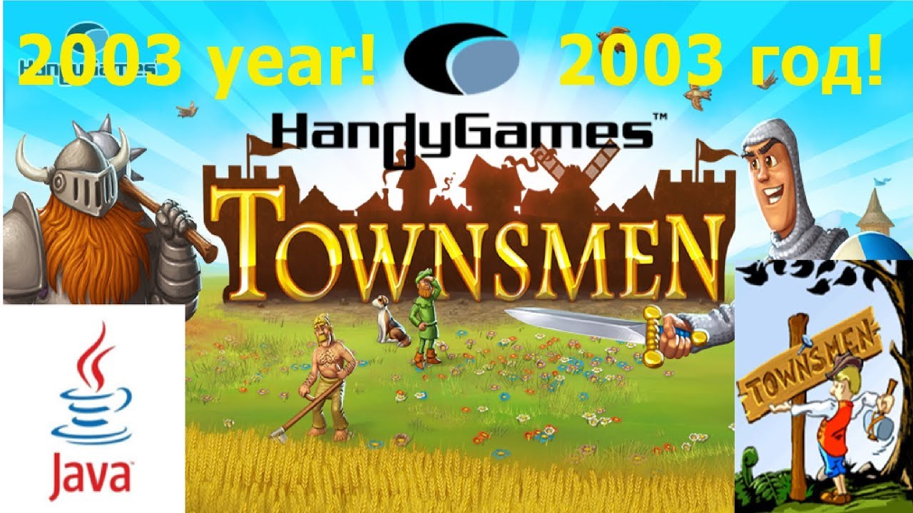 "Townsmen 1" - Handy-Games 2003 year (Java Game) FIRST TOWNSMEN GAME IN SERIES!!!! смотреть онлайн