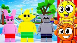 Реагируем на вечеринку у бассейна LEGO SPRUNKI!