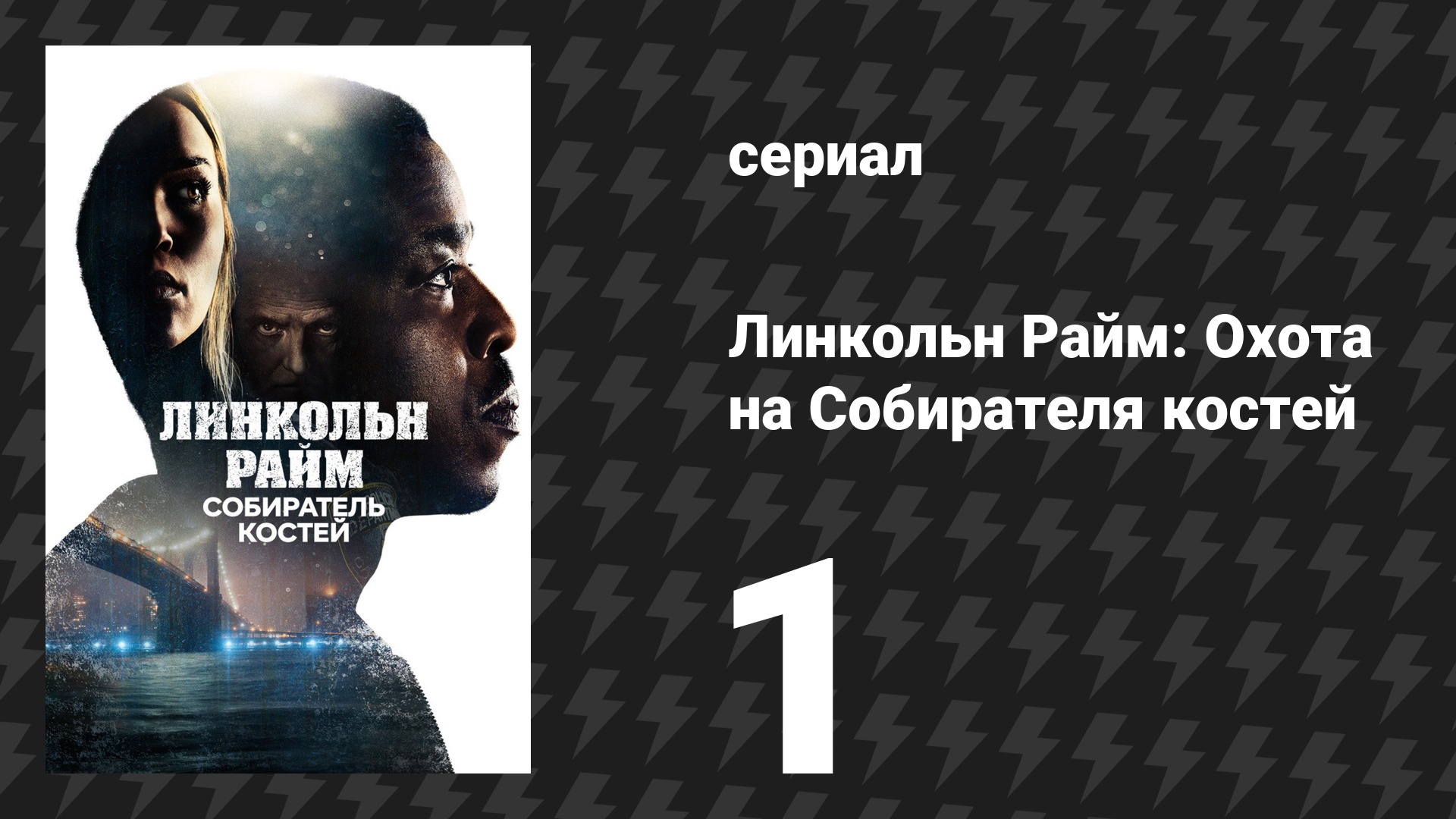 Линкольн Райм: Охота на Собирателя костей 1 серия «Пилот» (сериал, 2020)