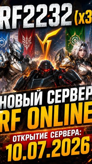 🔥 RF2232: НОВЫЙ СЕРВЕР RF ONLINE | ОТКРЫТИЕ СЕРВЕРА: 10.07.2026! 🔥 #shorts