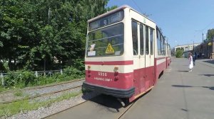 Трамвай «5050 по 9, который следует в парк №5» Петербурга 12-***: ЛВС-86К 5050 по №9 (21.07.22)