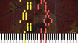 March of Stalin's Artillery - Марш Артиллерии Сталина - Piano Solo Tutorial.
