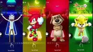 Соники сошлись в экстремальном баттле на плитках Tiles Hop! 🦔⚡🖤🔥🎵🚀