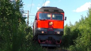 ТЭП70-0502 с туристическим поездом «Императорский маршрут» Алапаевск - Екатеринбург-Пасс.