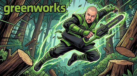 Цепная мини пила GREENWORKS CS2410A