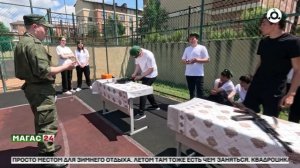 Погрануправление ФСБ по Ингушетии провело военно-патриотическую игру «Зарница«для юных пограничников