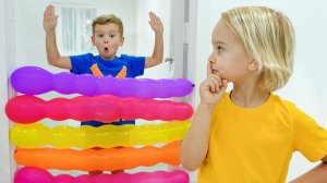 ВЛАД И НИКИ | Крис и Майкл играют с шариками | Веселые истории для детей