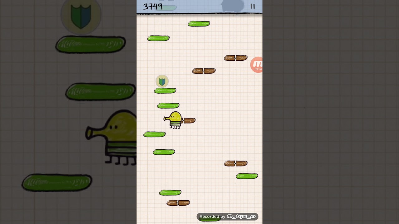 Doodle jump,уничтожаем монстров смотреть онлайн