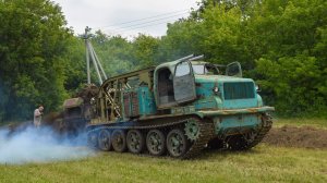 Быстроходная Траншейная Машина (БТМ-3) в работе. / The Soviet monster BTM-3 is in the works!